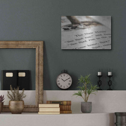 Luxe Metal Art 'See Spot Run' by Lori Deiter, Metal Wall Art,16x12