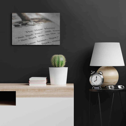 Luxe Metal Art 'See Spot Run' by Lori Deiter, Metal Wall Art,24x16