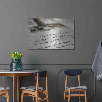 Luxe Metal Art 'See Spot Run' by Lori Deiter, Metal Wall Art,36x24