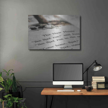 Luxe Metal Art 'See Spot Run' by Lori Deiter, Metal Wall Art,36x24
