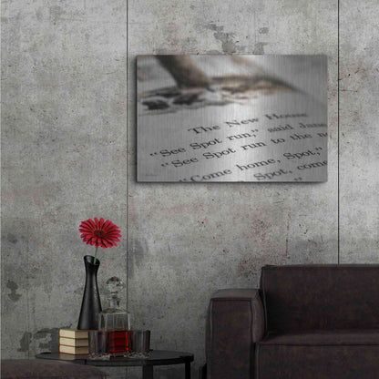 Luxe Metal Art 'See Spot Run' by Lori Deiter, Metal Wall Art,36x24