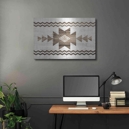 Luxe Metal Art 'Southwest Wood I' by Lori Deiter, Metal Wall Art,36x24
