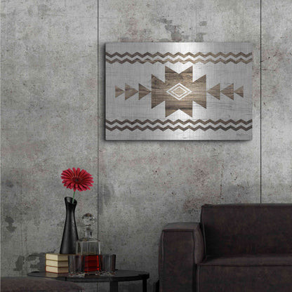 Luxe Metal Art 'Southwest Wood I' by Lori Deiter, Metal Wall Art,36x24