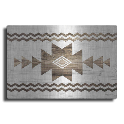 Luxe Metal Art 'Southwest Wood I' by Lori Deiter, Metal Wall Art