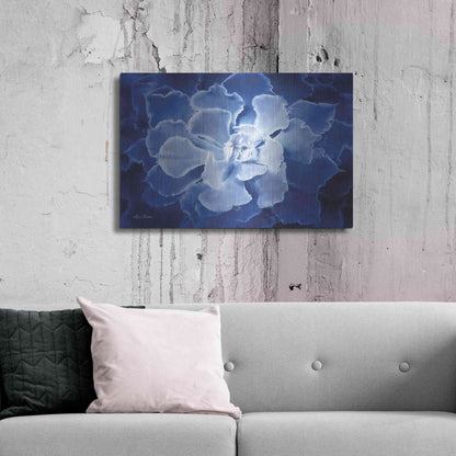 Luxe Metal Art 'Blue Succulent I' by Lori Deiter, Metal Wall Art,36x24