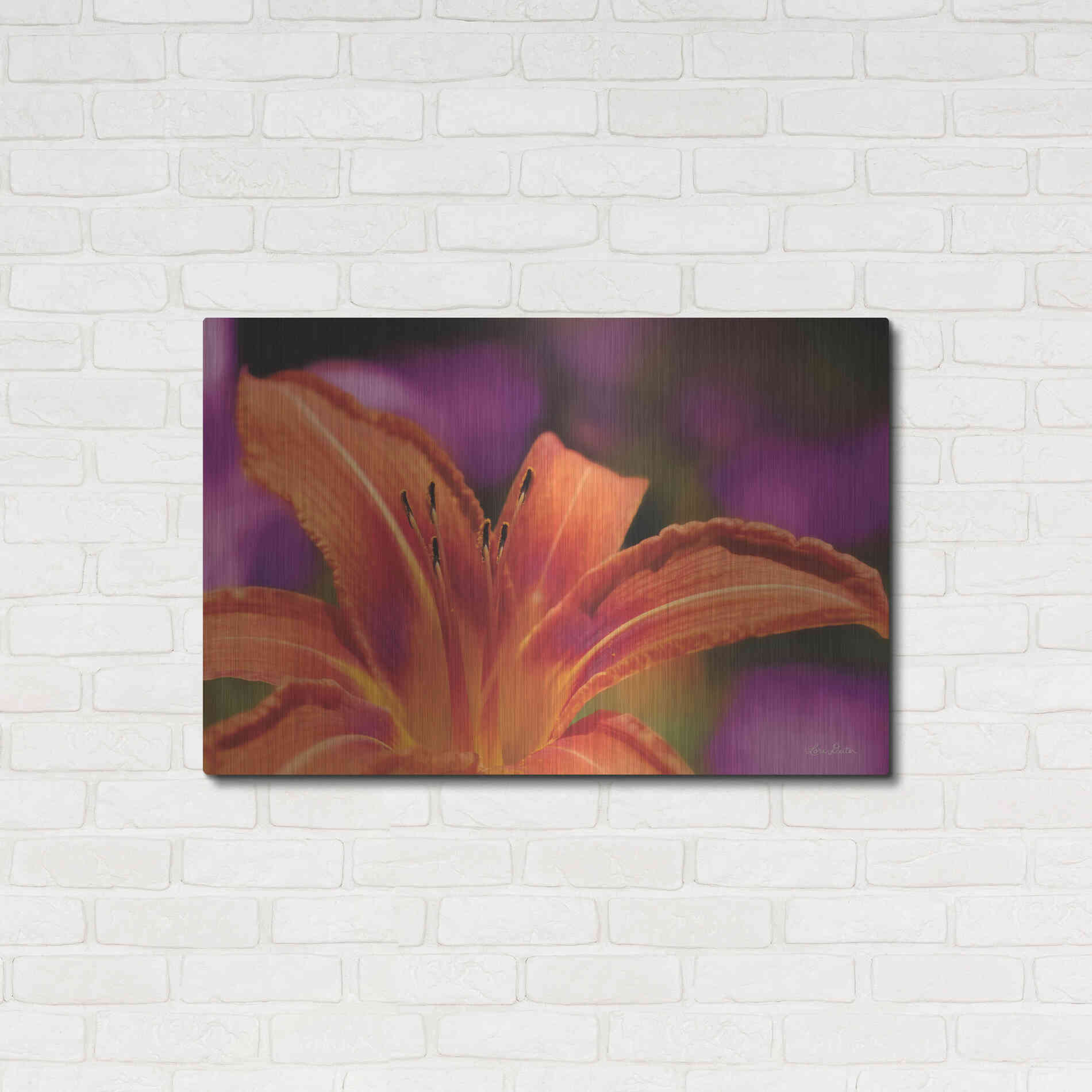 Luxe Metal Art 'Floral Pop V' by Lori Deiter, Metal Wall Art,36x24