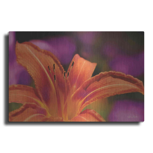Luxe Metal Art 'Floral Pop V' by Lori Deiter, Metal Wall Art