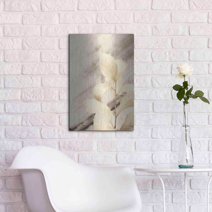 Luxe Metal Art 'Golden Leaves' by Lori Deiter, Metal Wall Art,16x24