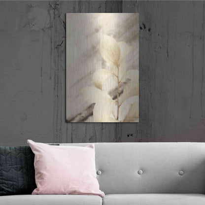Luxe Metal Art 'Golden Leaves' by Lori Deiter, Metal Wall Art,24x36