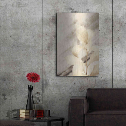 Luxe Metal Art 'Golden Leaves' by Lori Deiter, Metal Wall Art,24x36