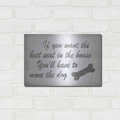 Luxe Metal Art 'The Best Seat' by Lori Deiter, Metal Wall Art,16x12