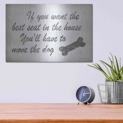 Luxe Metal Art 'The Best Seat' by Lori Deiter, Metal Wall Art,16x12