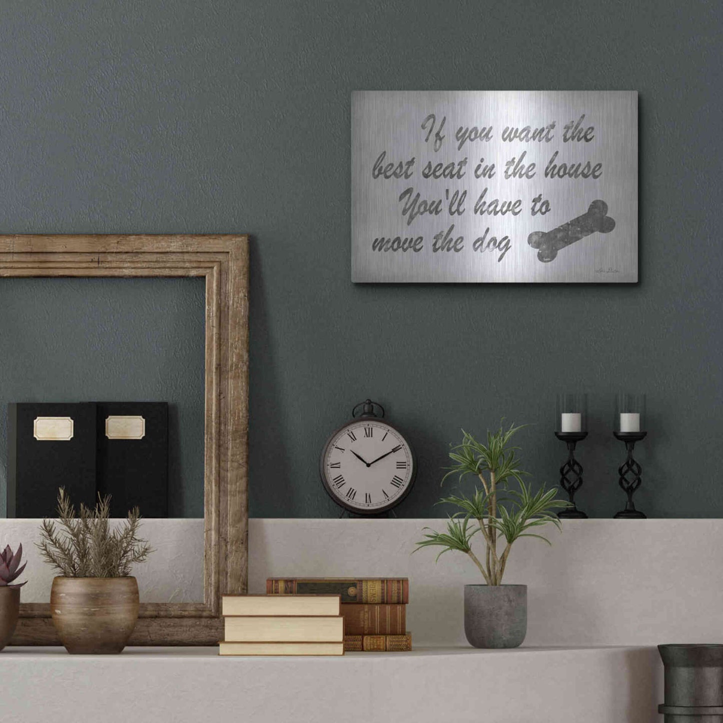 Luxe Metal Art 'The Best Seat' by Lori Deiter, Metal Wall Art,16x12
