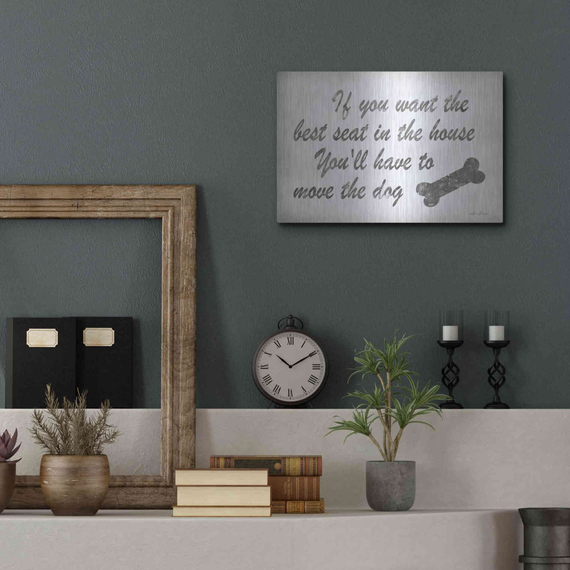 Luxe Metal Art 'The Best Seat' by Lori Deiter, Metal Wall Art,16x12