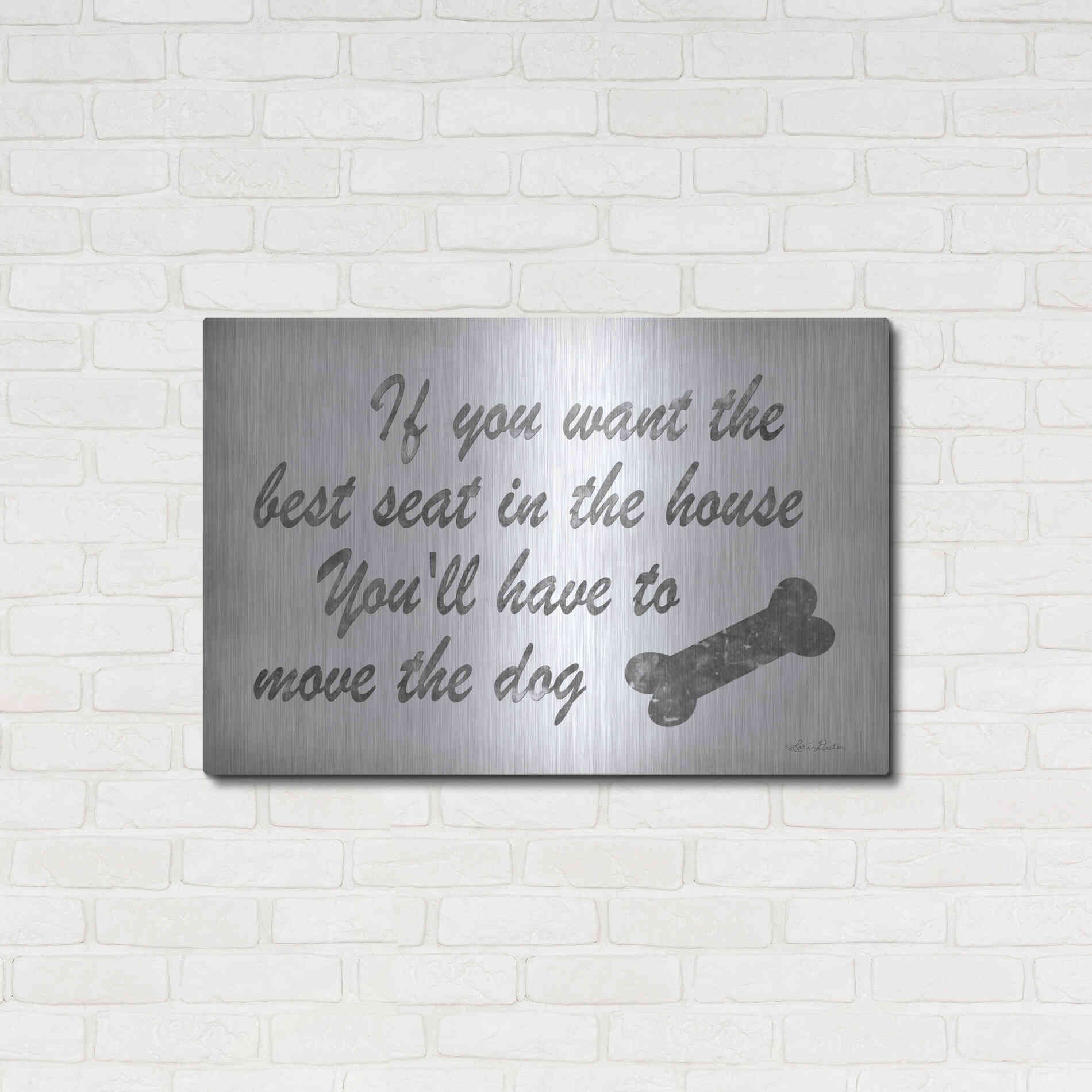Luxe Metal Art 'The Best Seat' by Lori Deiter, Metal Wall Art,36x24