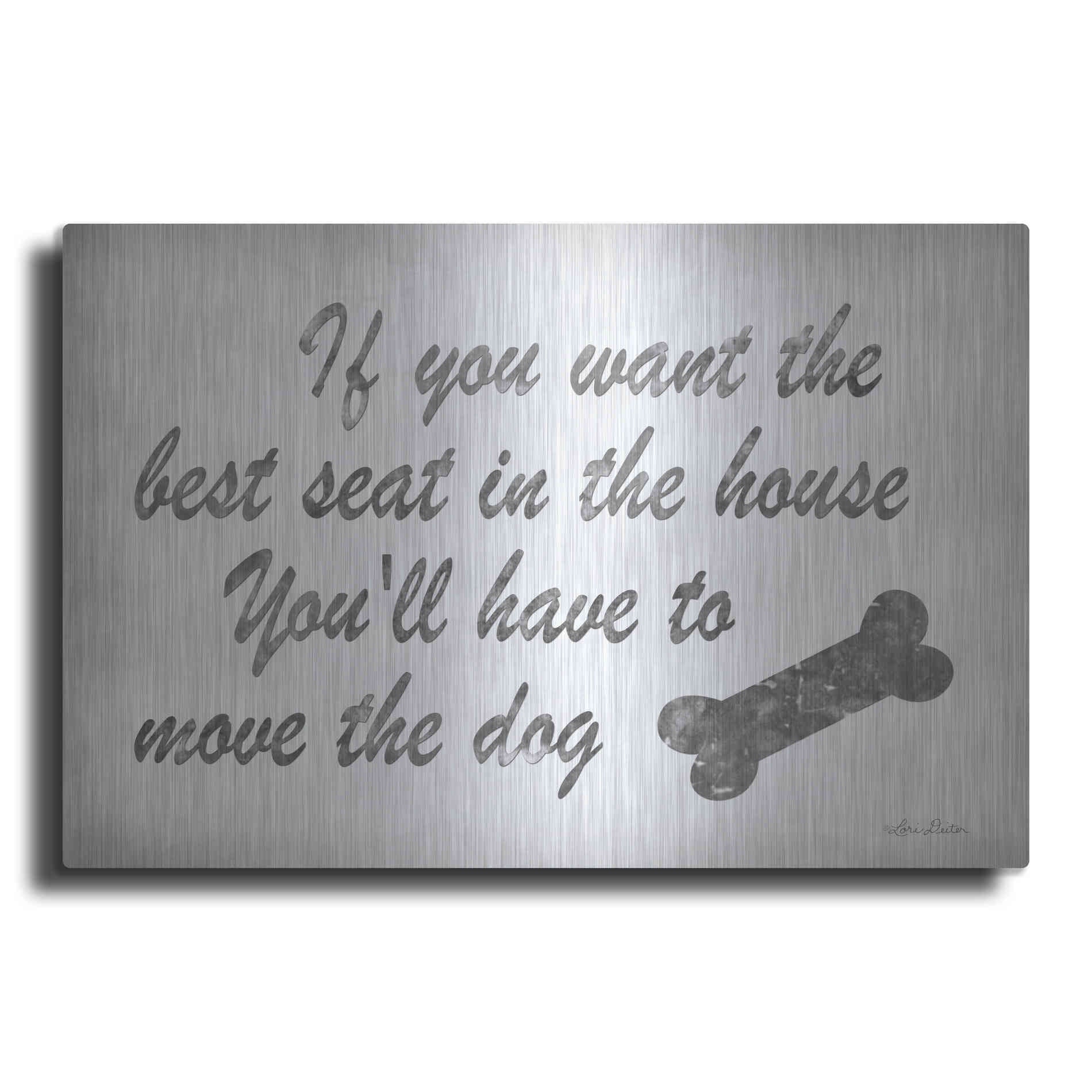 Luxe Metal Art 'The Best Seat' by Lori Deiter, Metal Wall Art