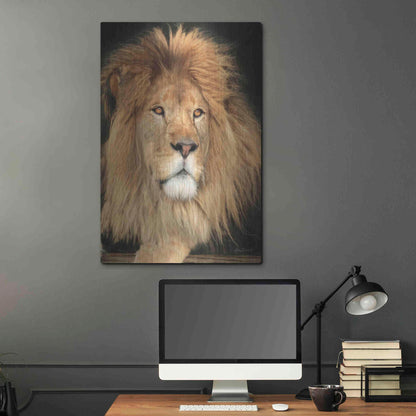 Luxe Metal Art 'King of the Jungle' by Lori Deiter, Metal Wall Art,24x36