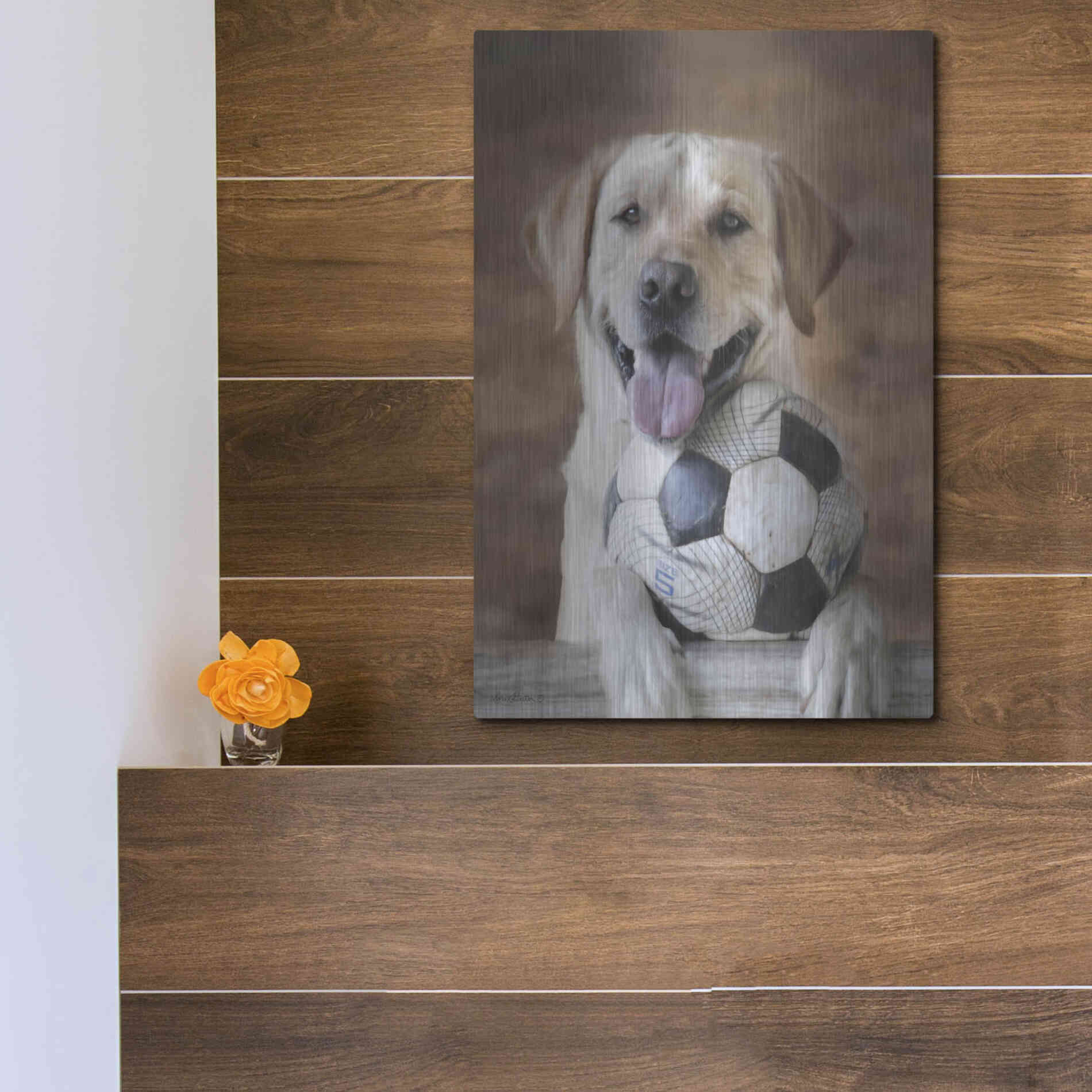 Luxe Metal Art 'Playtime' by Lori Deiter, Metal Wall Art,12x16