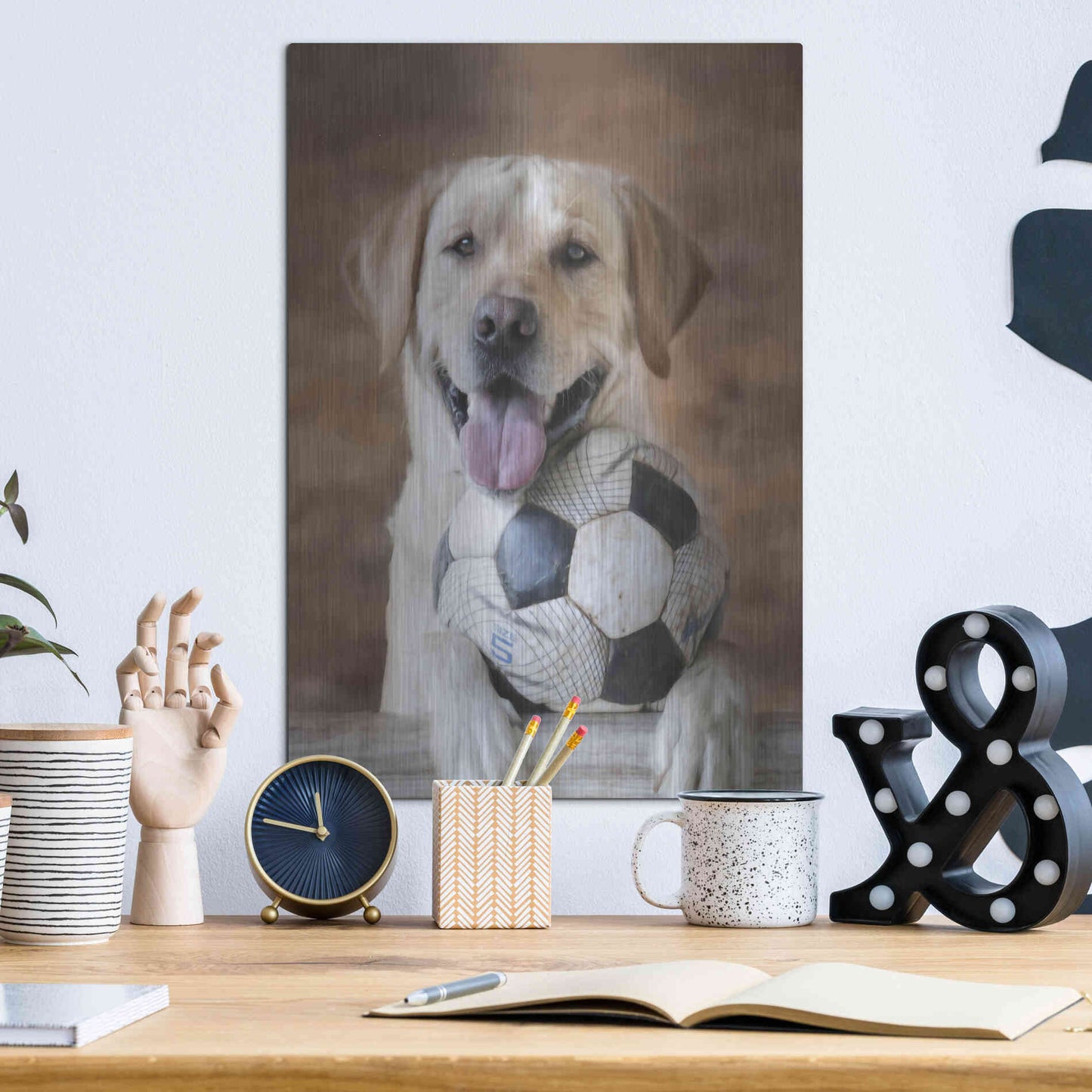 Luxe Metal Art 'Playtime' by Lori Deiter, Metal Wall Art,12x16