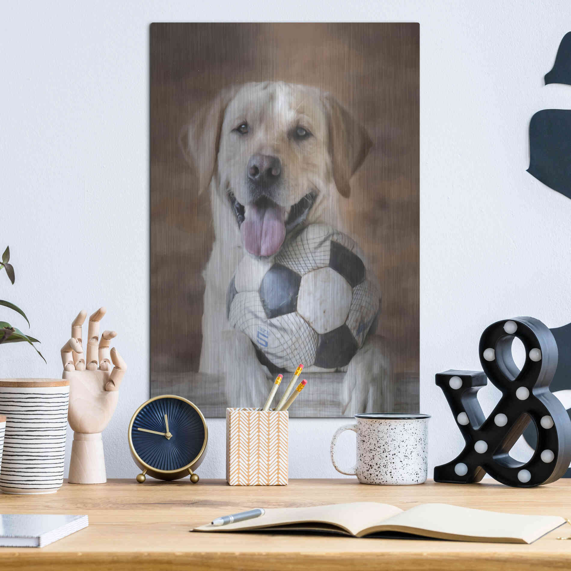Luxe Metal Art 'Playtime' by Lori Deiter, Metal Wall Art,12x16