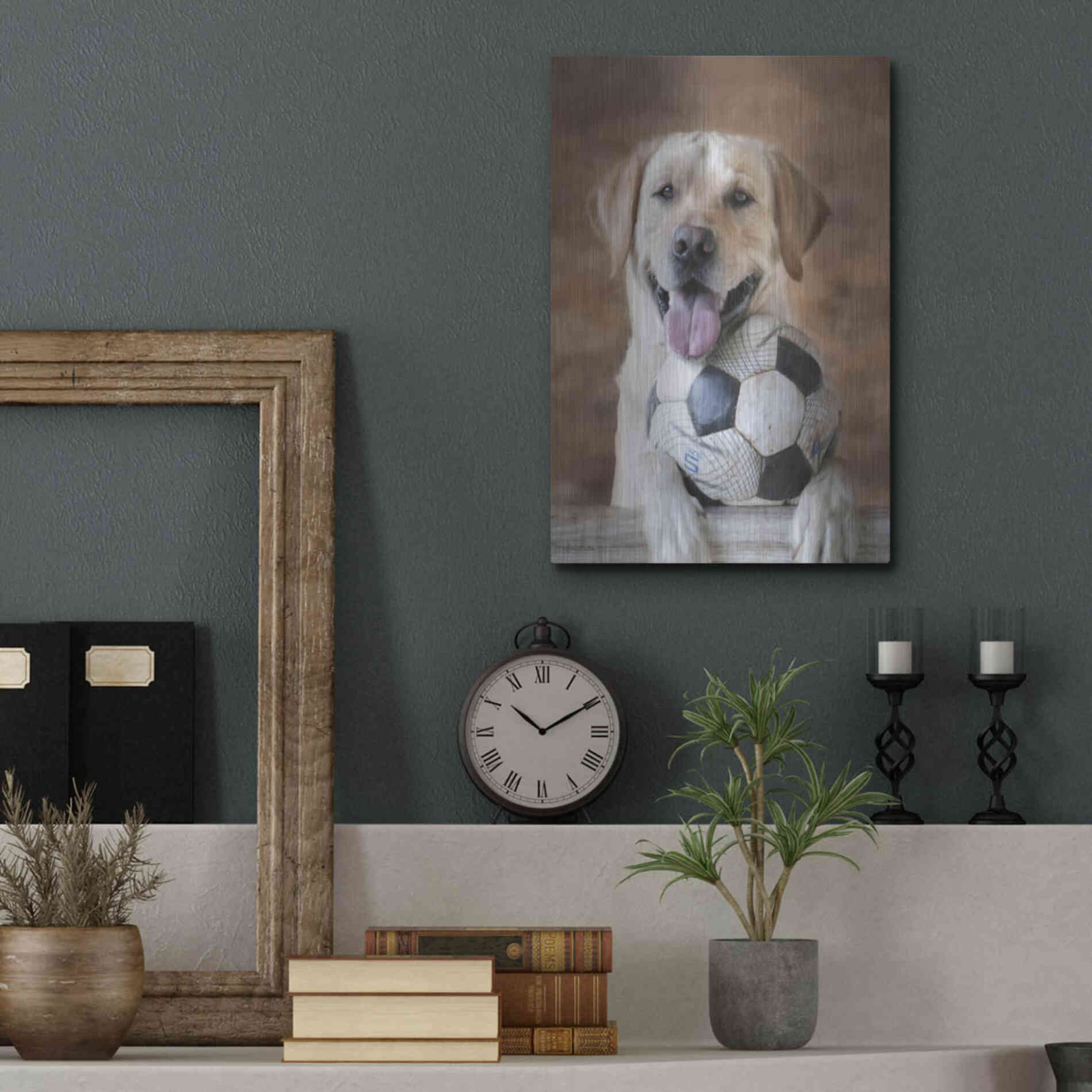 Luxe Metal Art 'Playtime' by Lori Deiter, Metal Wall Art,12x16