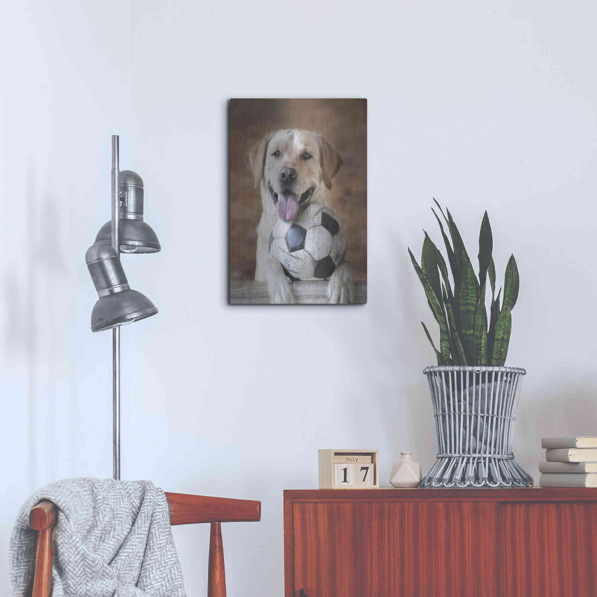 Luxe Metal Art 'Playtime' by Lori Deiter, Metal Wall Art,16x24