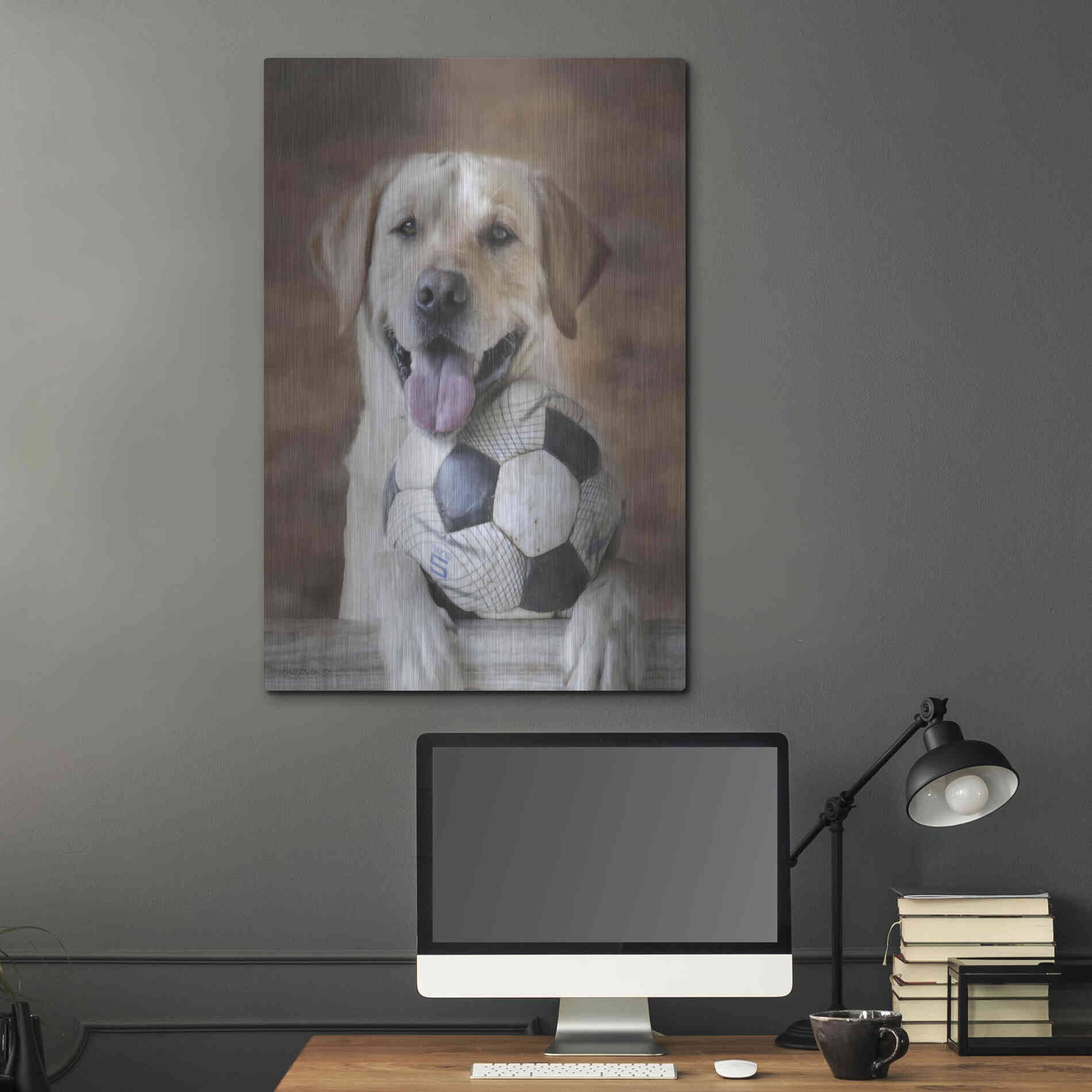 Luxe Metal Art 'Playtime' by Lori Deiter, Metal Wall Art,24x36