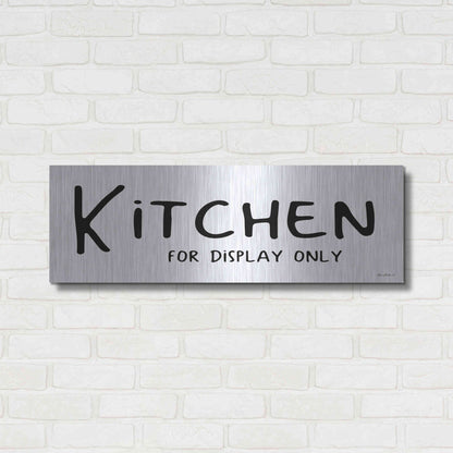 Luxe Metal Art 'Kitchen for Display Only' by Lori Deiter, Metal Wall Art,36x12