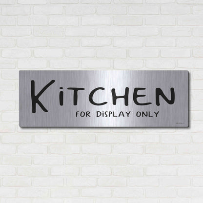 Luxe Metal Art 'Kitchen for Display Only' by Lori Deiter, Metal Wall Art,48x16