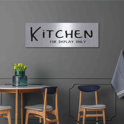 Luxe Metal Art 'Kitchen for Display Only' by Lori Deiter, Metal Wall Art,48x16