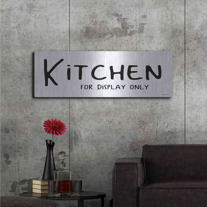 Luxe Metal Art 'Kitchen for Display Only' by Lori Deiter, Metal Wall Art,48x16