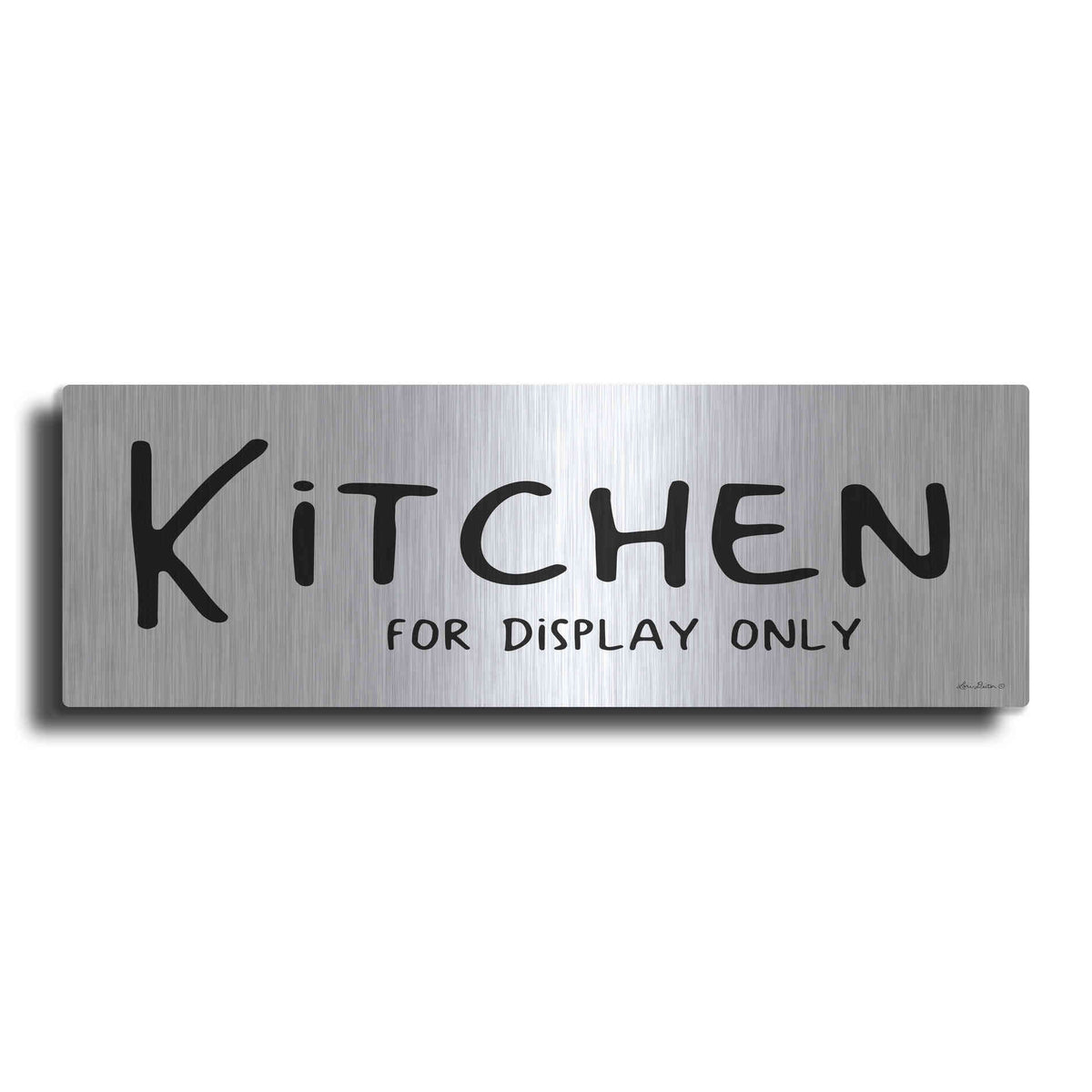Luxe Metal Art 'Kitchen for Display Only' by Lori Deiter, Metal Wall Art