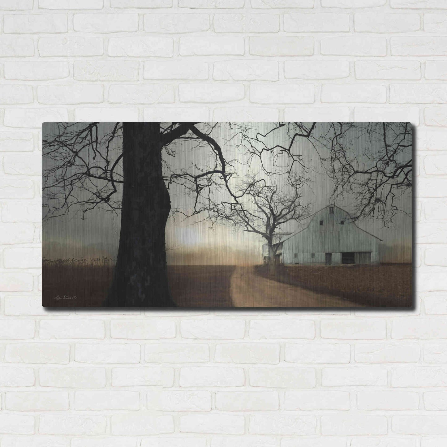 Luxe Metal Art 'Millersburg Sunrise' by Lori Deiter, Metal Wall Art,48x24