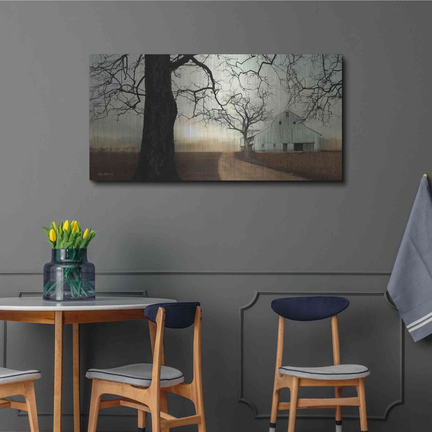 Luxe Metal Art 'Millersburg Sunrise' by Lori Deiter, Metal Wall Art,48x24