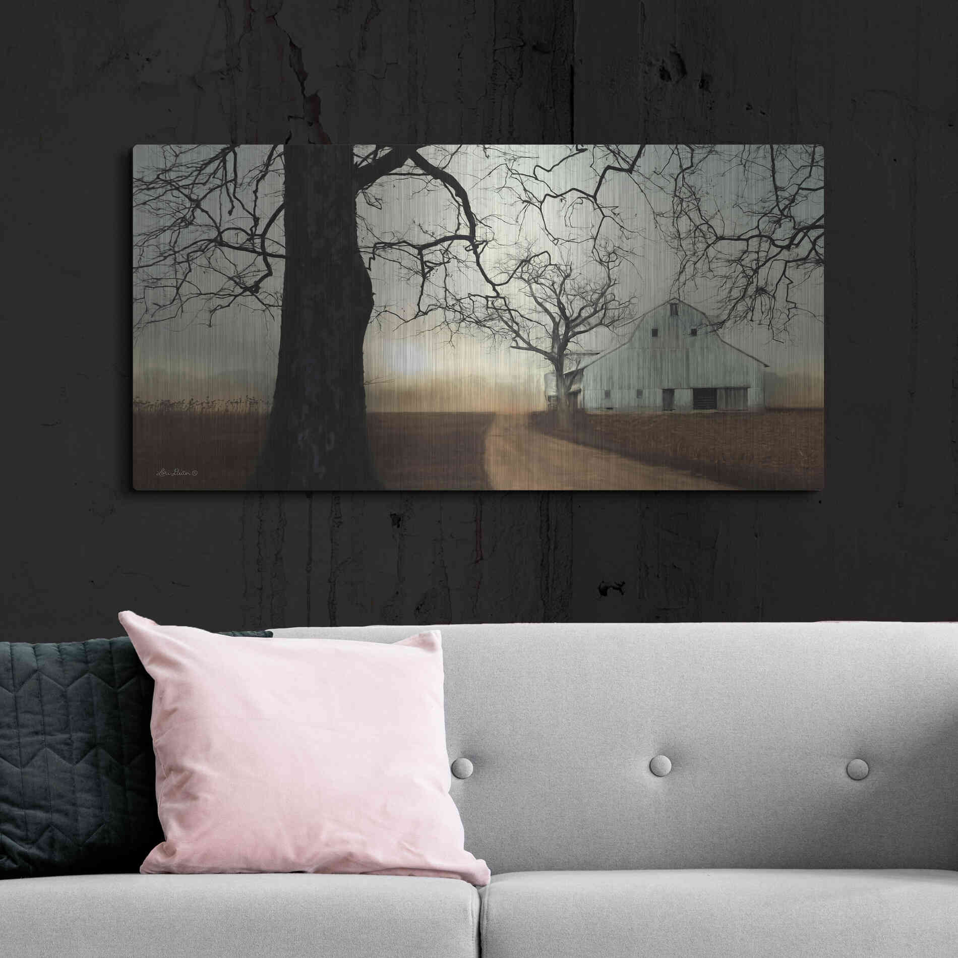 Luxe Metal Art 'Millersburg Sunrise' by Lori Deiter, Metal Wall Art,48x24