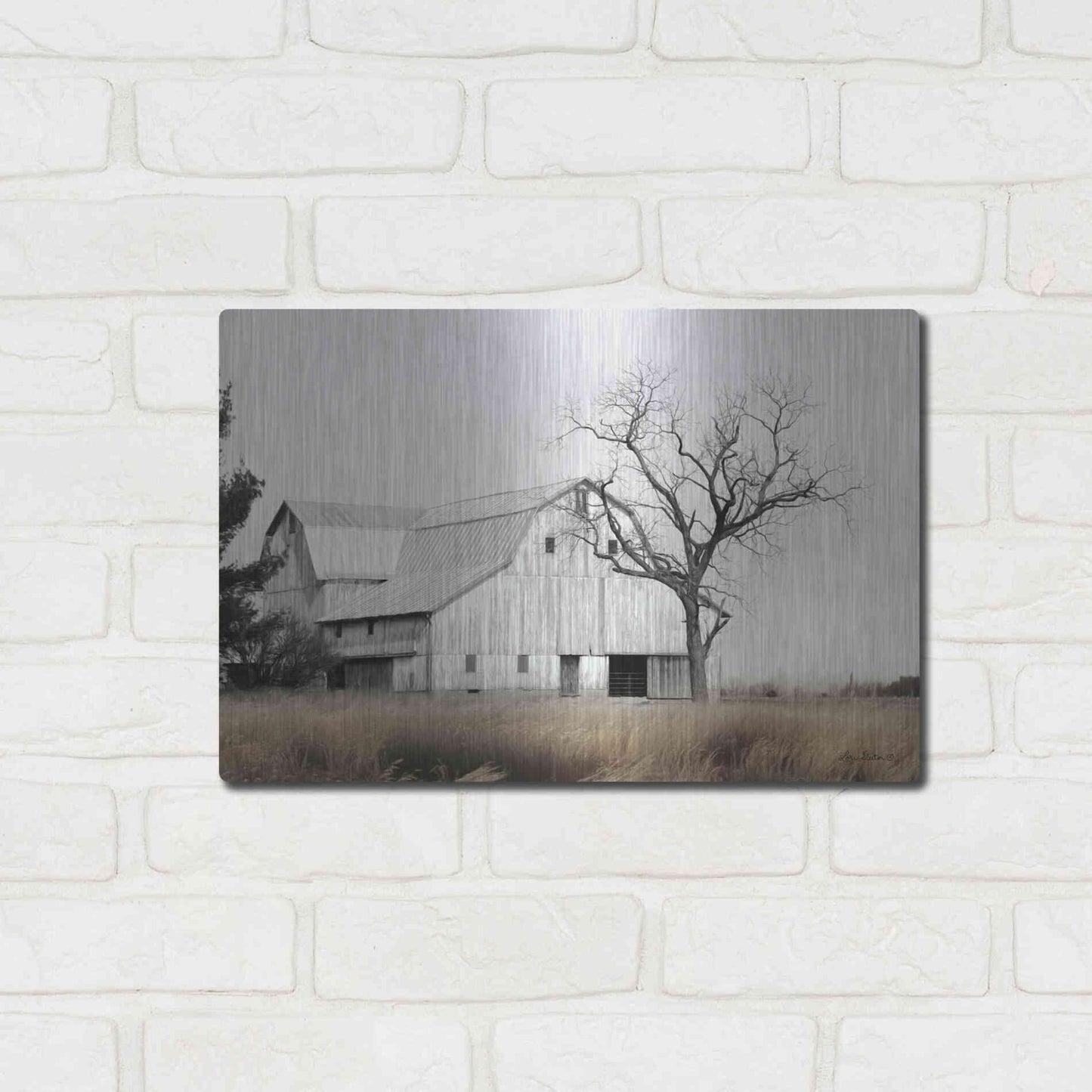 Luxe Metal Art 'Ohio Fields I' by Lori Deiter, Metal Wall Art,16x12