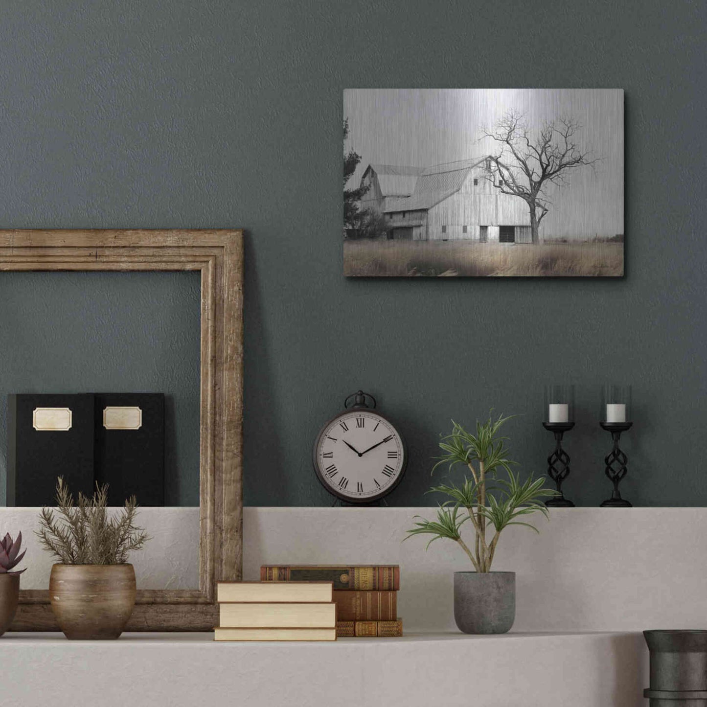 Luxe Metal Art 'Ohio Fields I' by Lori Deiter, Metal Wall Art,16x12