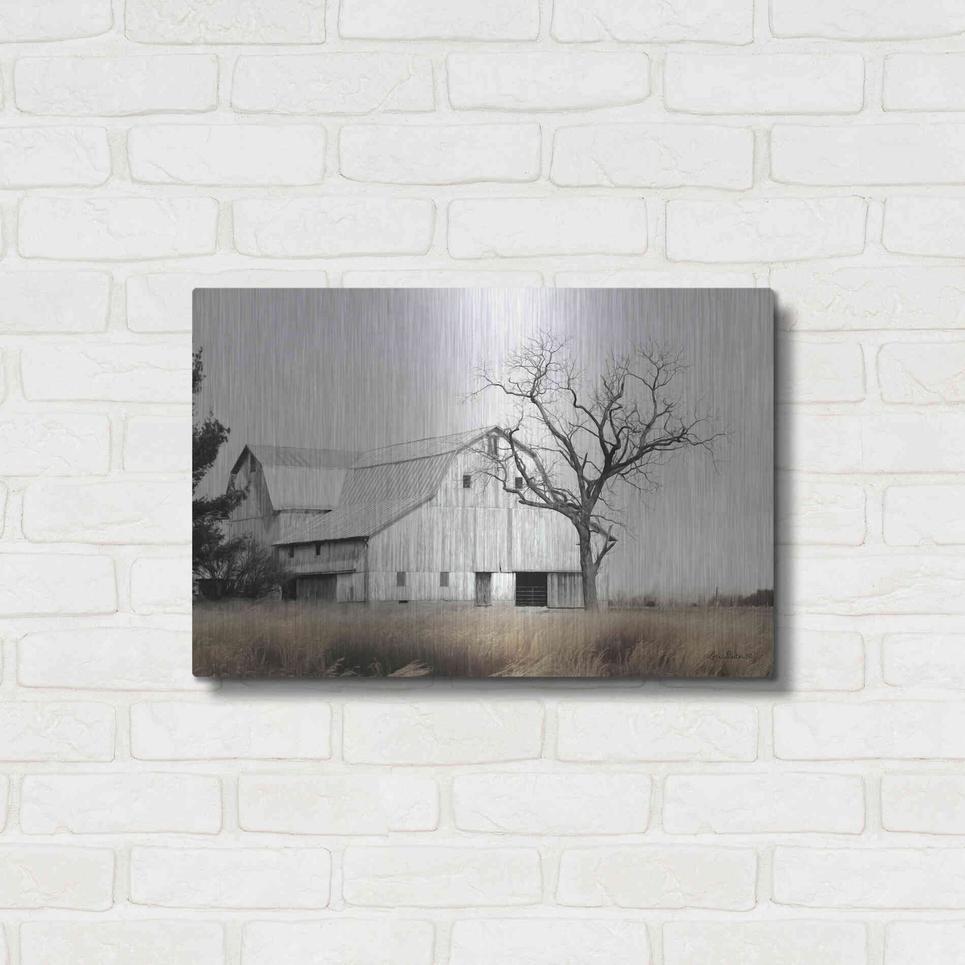 Luxe Metal Art 'Ohio Fields I' by Lori Deiter, Metal Wall Art,24x16