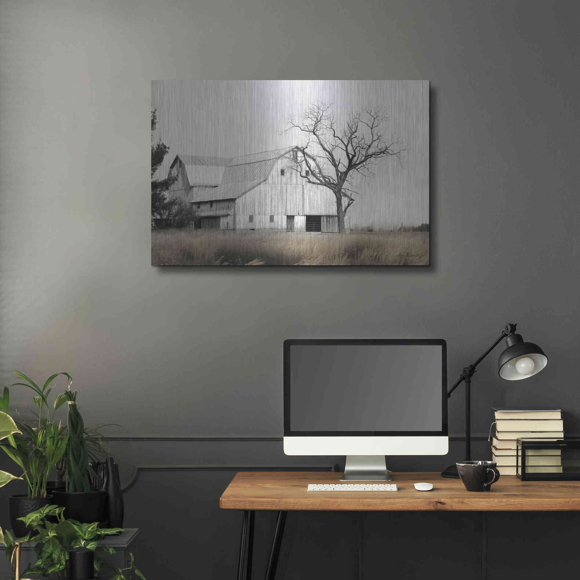 Luxe Metal Art 'Ohio Fields I' by Lori Deiter, Metal Wall Art,36x24