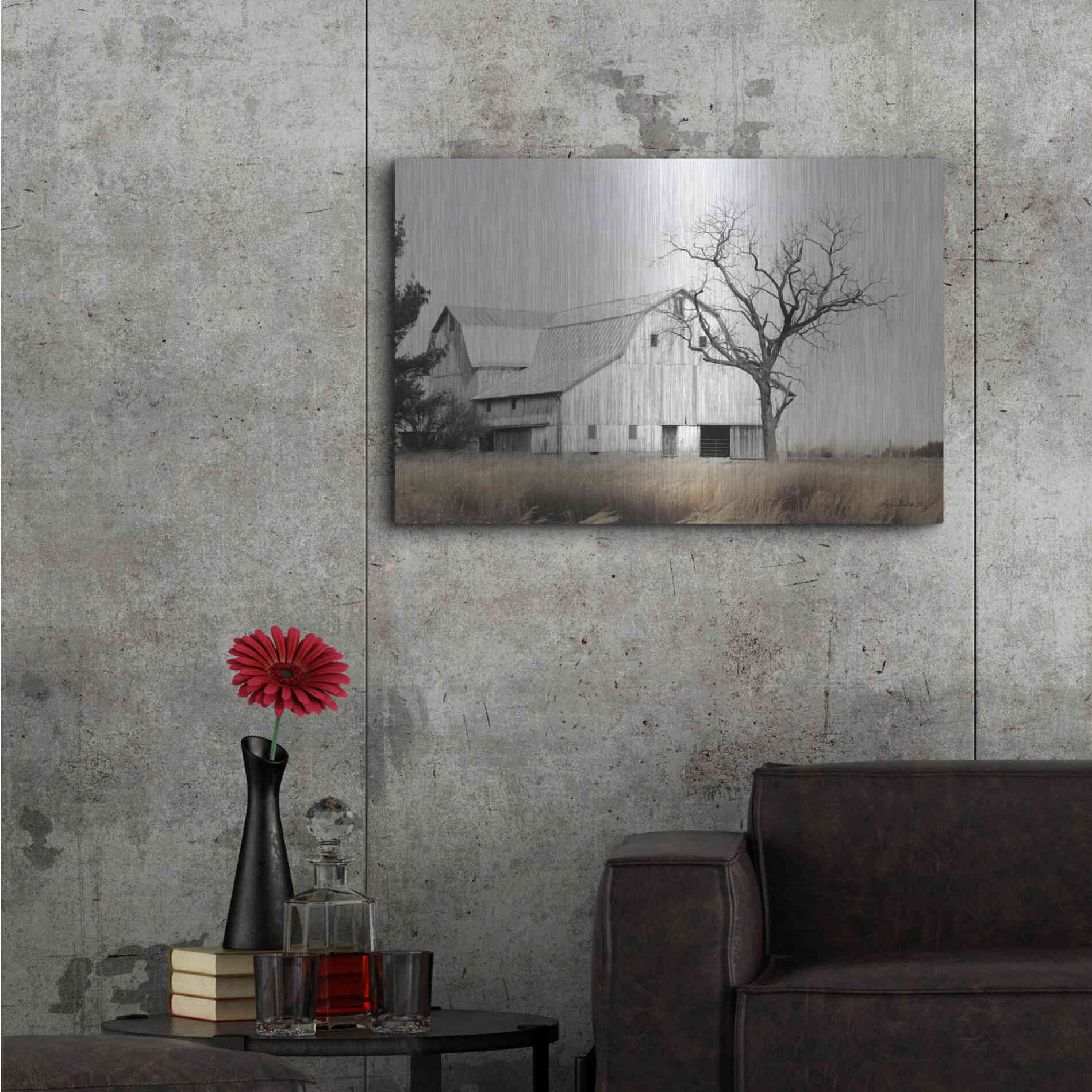 Luxe Metal Art 'Ohio Fields I' by Lori Deiter, Metal Wall Art,36x24