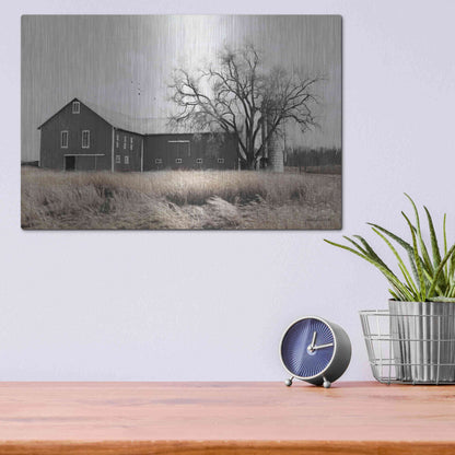 Luxe Metal Art 'Ohio Fields II' by Lori Deiter, Metal Wall Art,16x12