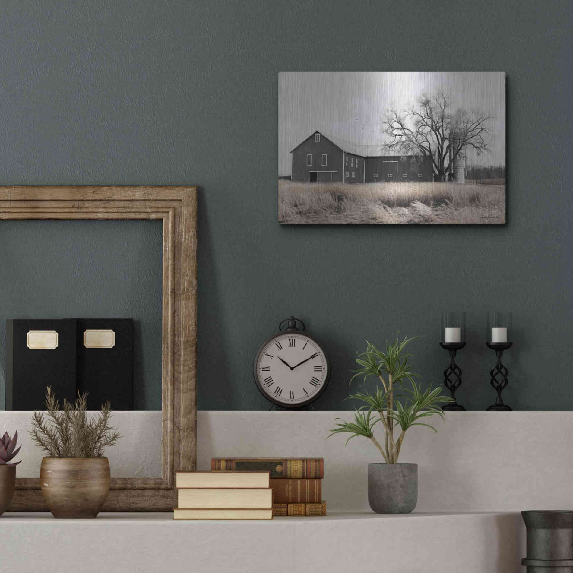 Luxe Metal Art 'Ohio Fields II' by Lori Deiter, Metal Wall Art,16x12