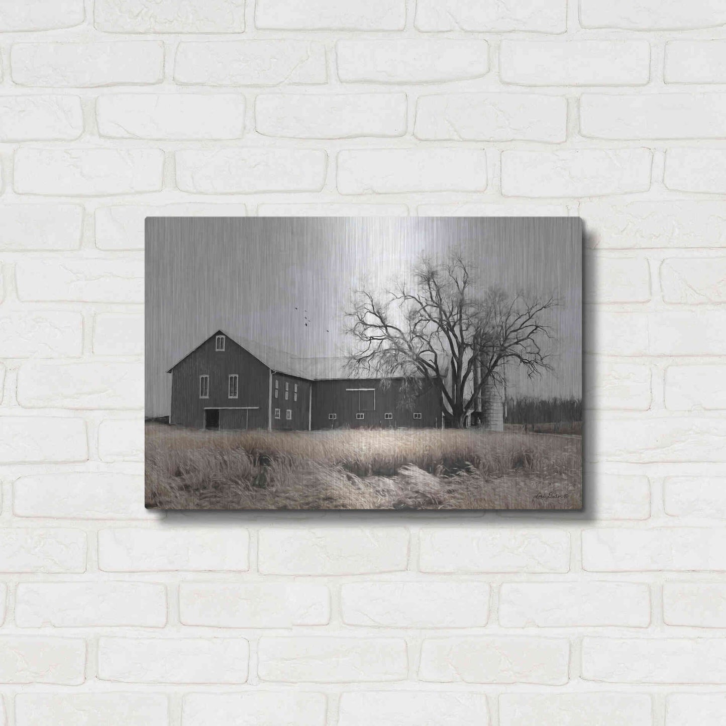Luxe Metal Art 'Ohio Fields II' by Lori Deiter, Metal Wall Art,24x16