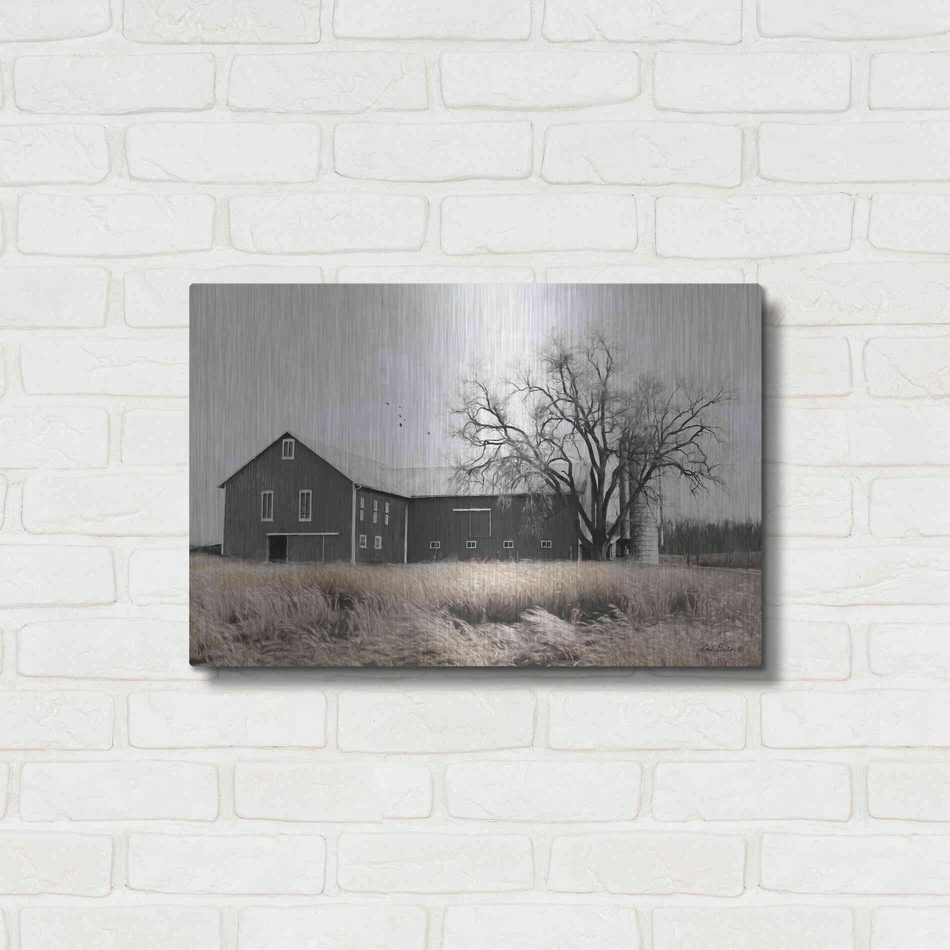 Luxe Metal Art 'Ohio Fields II' by Lori Deiter, Metal Wall Art,24x16