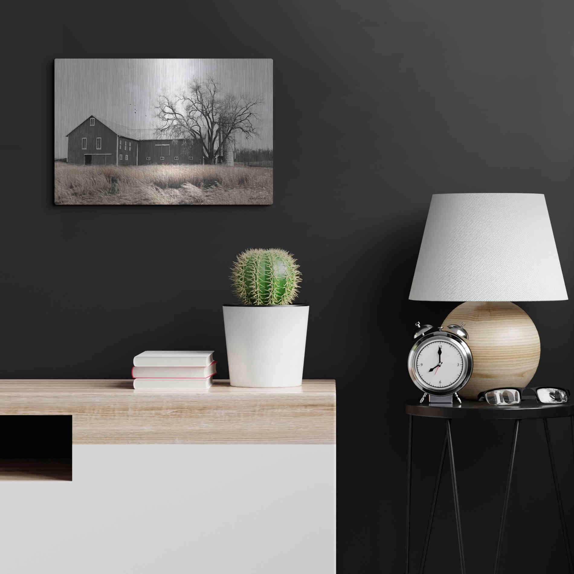 Luxe Metal Art 'Ohio Fields II' by Lori Deiter, Metal Wall Art,24x16