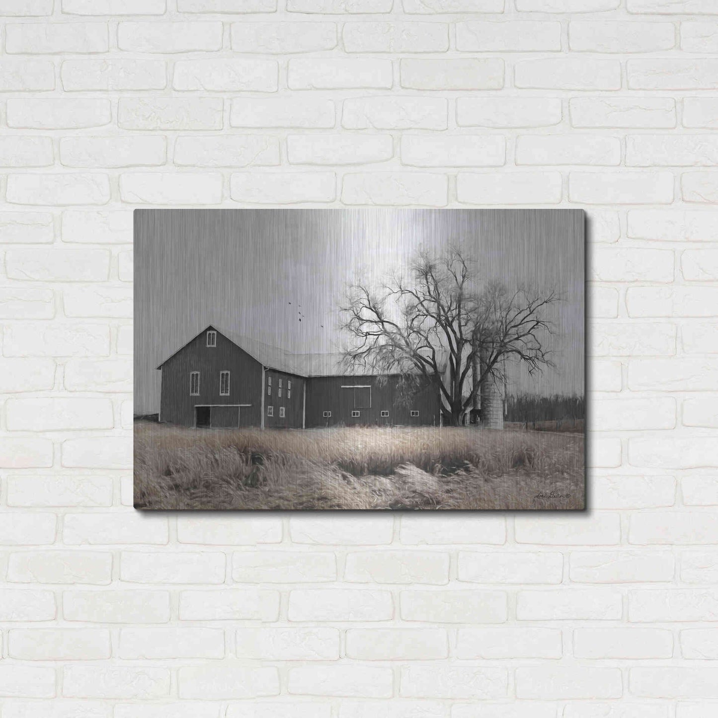 Luxe Metal Art 'Ohio Fields II' by Lori Deiter, Metal Wall Art,36x24