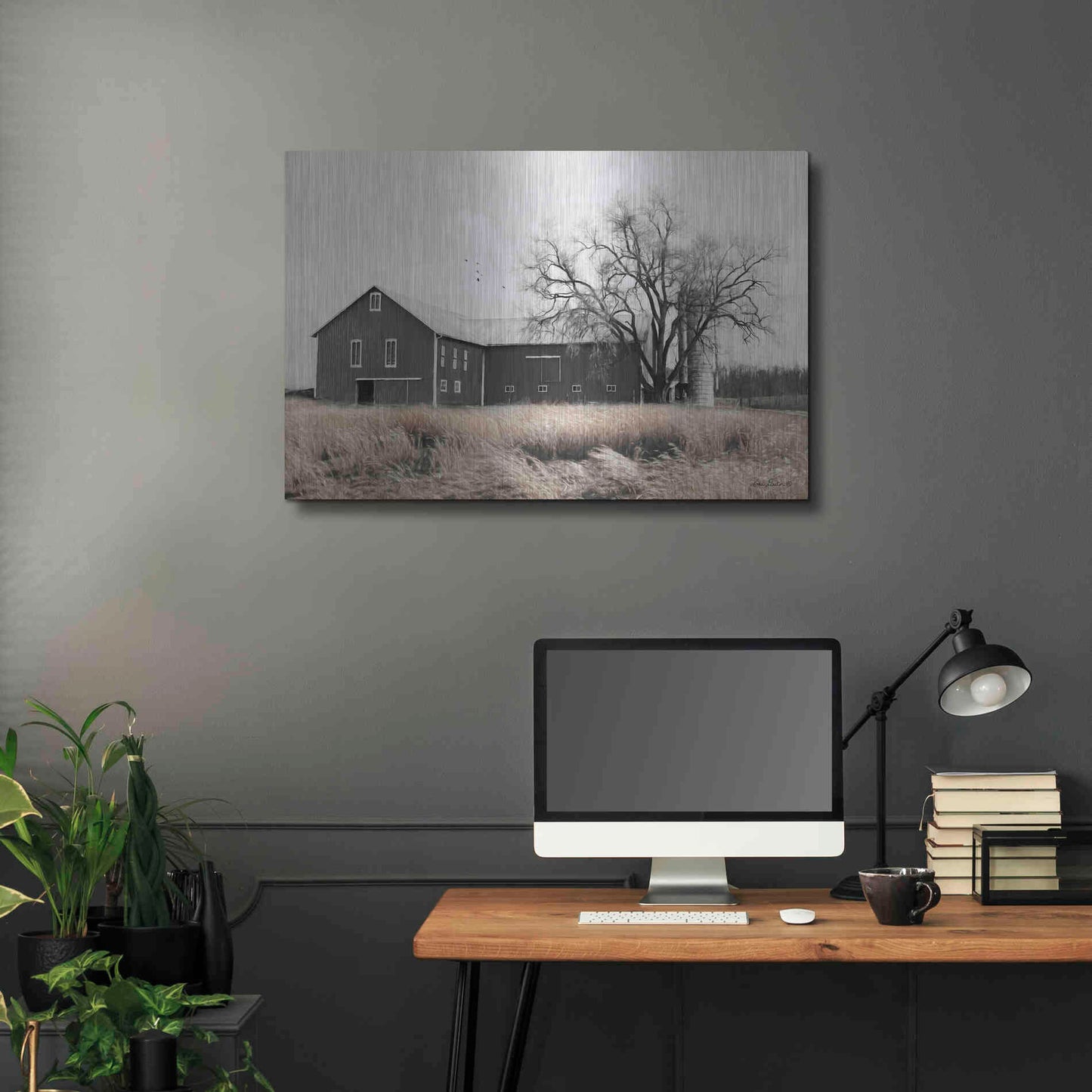 Luxe Metal Art 'Ohio Fields II' by Lori Deiter, Metal Wall Art,36x24