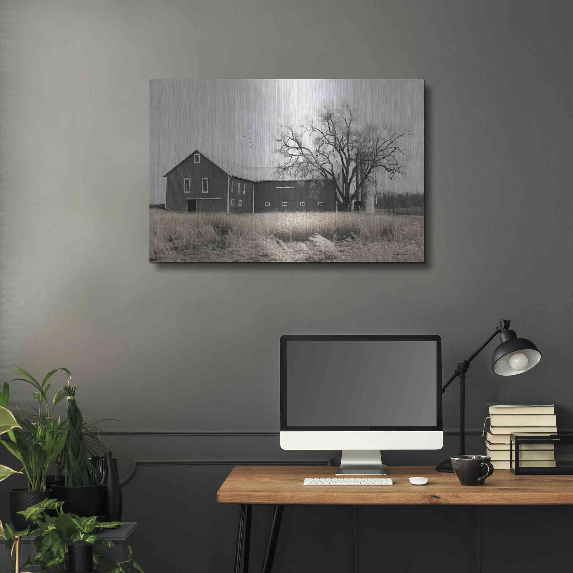 Luxe Metal Art 'Ohio Fields II' by Lori Deiter, Metal Wall Art,36x24
