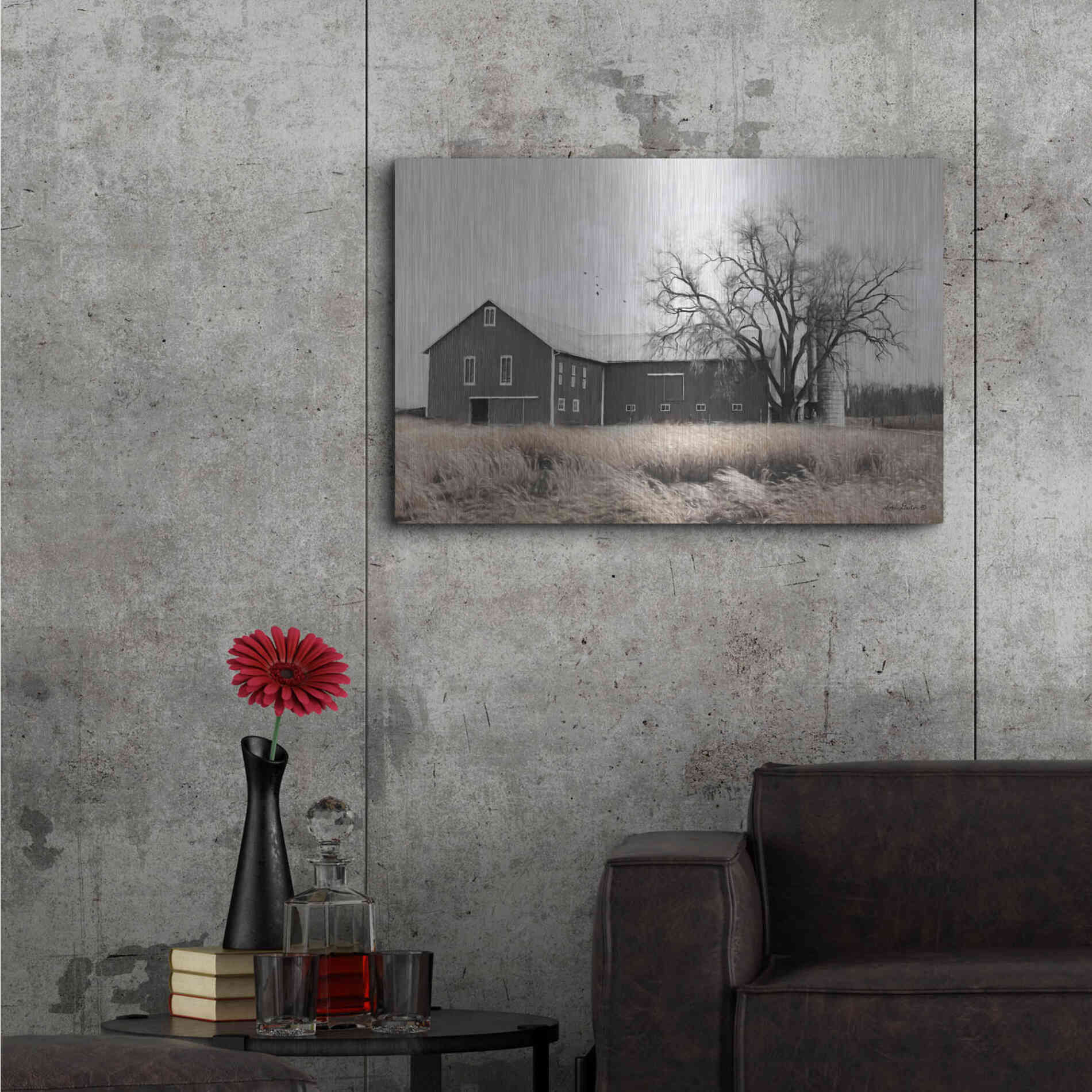 Luxe Metal Art 'Ohio Fields II' by Lori Deiter, Metal Wall Art,36x24