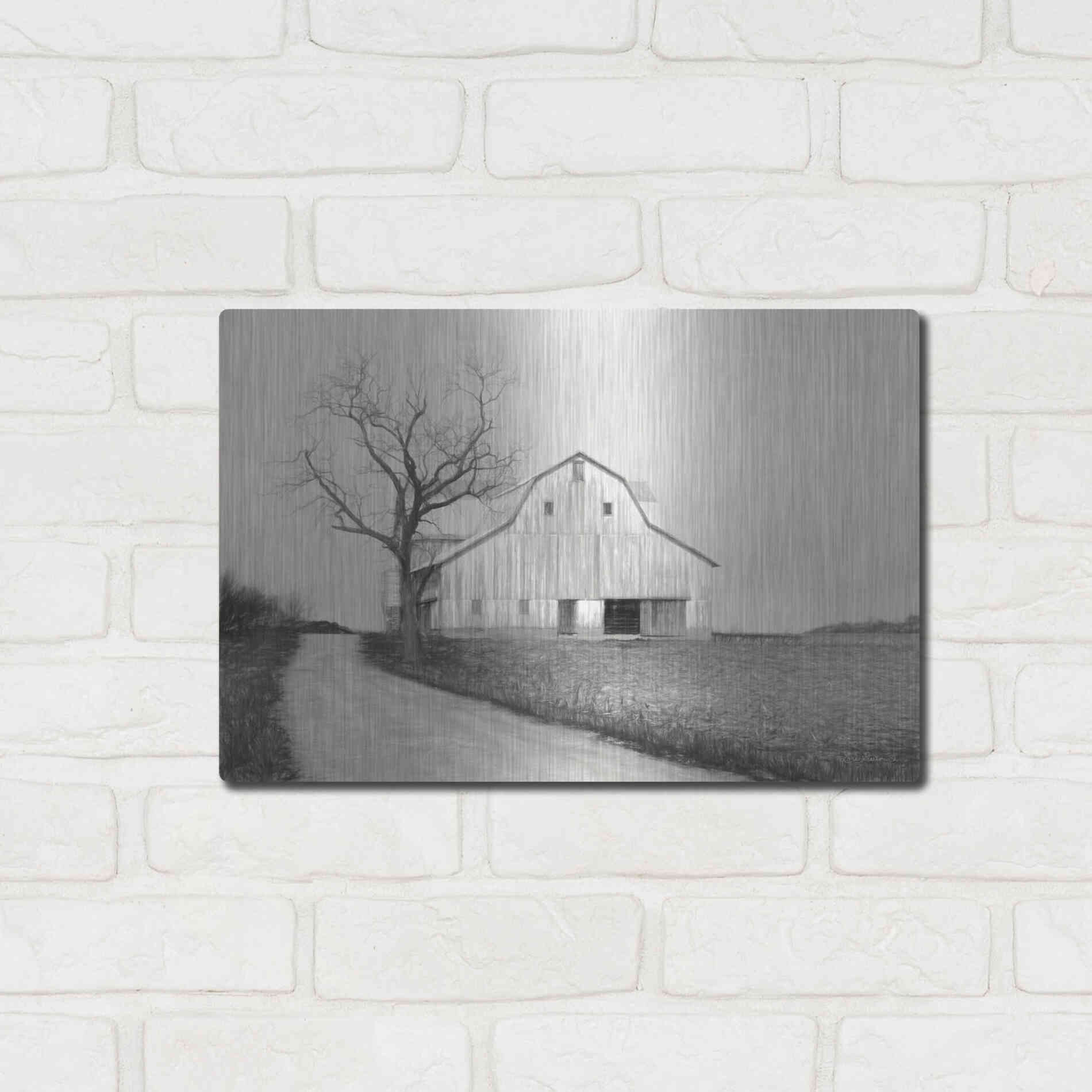 Luxe Metal Art 'Ohio Fields III' by Lori Deiter, Metal Wall Art,16x12